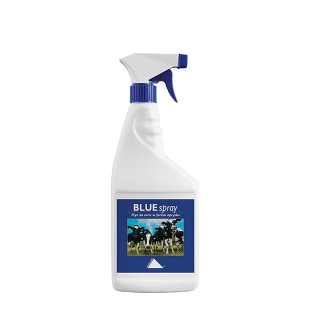 blue spray slika